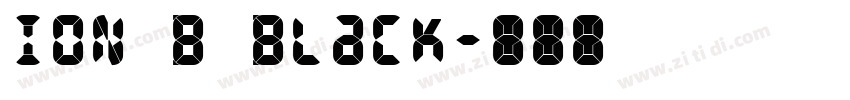 ION B Black字体转换